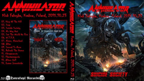 annihilator kraków 23.10.2015