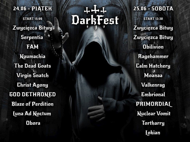 Dark fest 2016 line-up skład