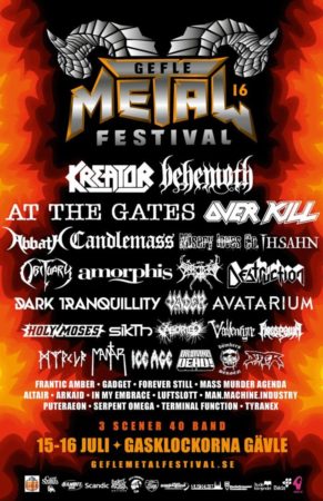 Gefle Metal Festival 2016 2016 poster