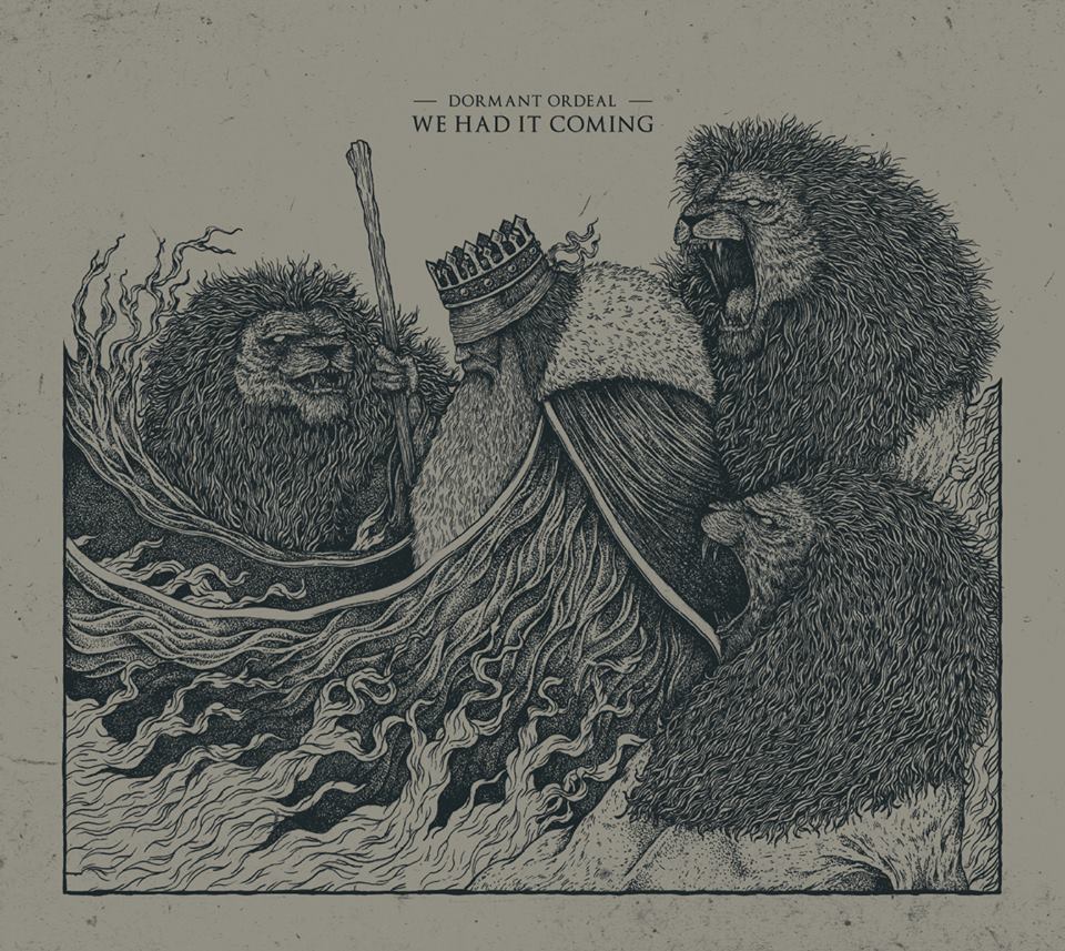 Okładka Dormant Ordeal „We Had It Coming” autorstwa K. Sokólskiego