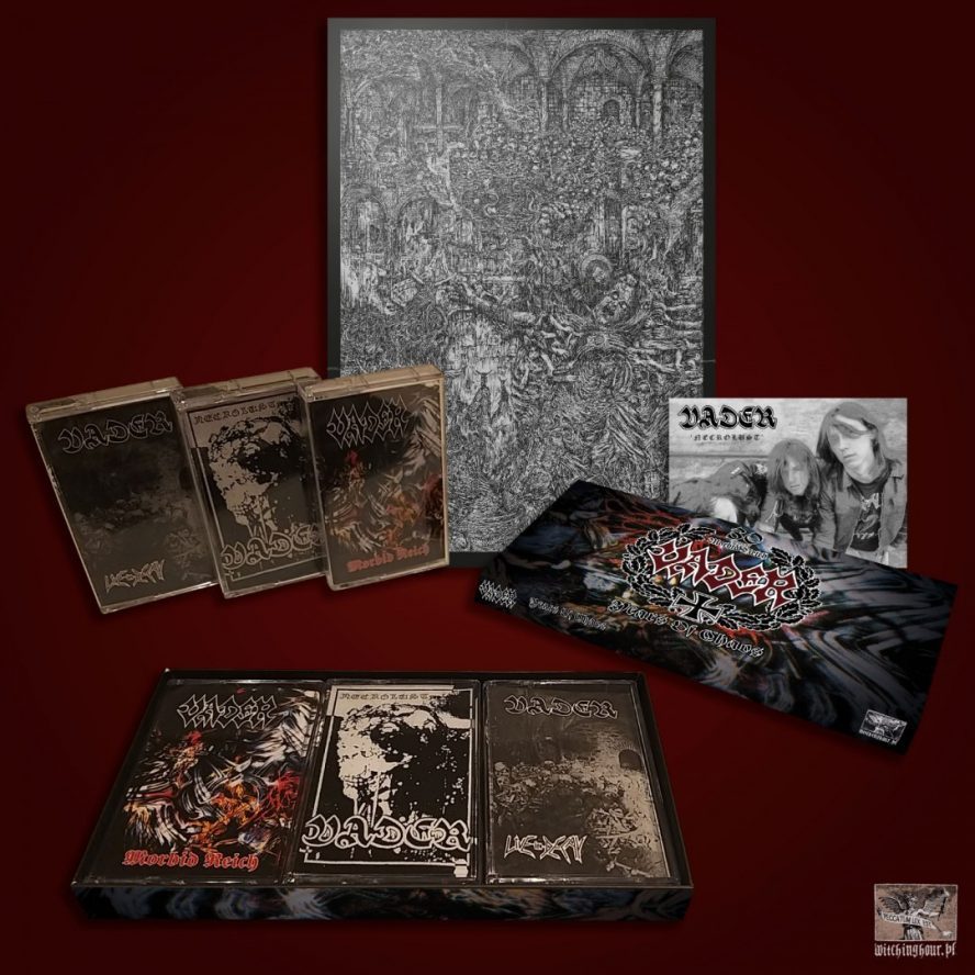 VADER MORBID REICH NECROLUST LIVE IN DECAY 3 TAPE BOX "YEARS OF CHAOS"