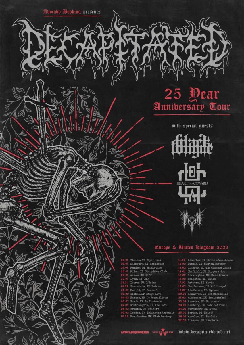 decapitated 2022 european tour