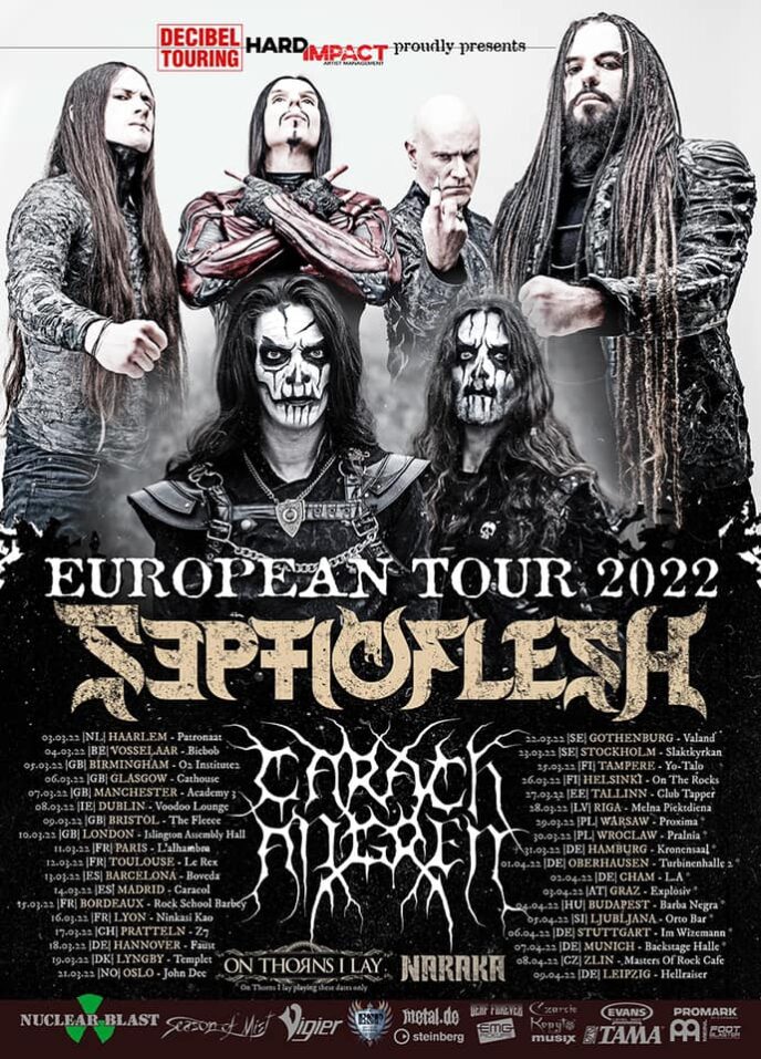 septicflesh carach angren 2022 european tour
