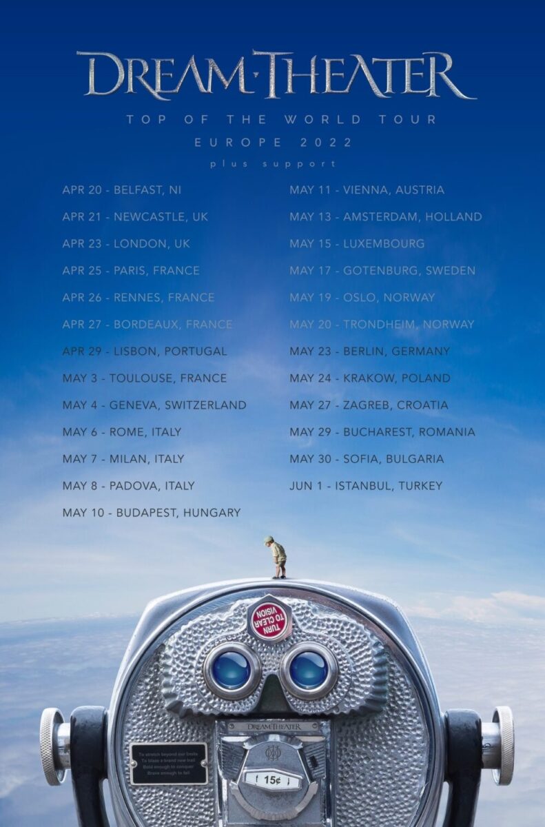 dream theater european tour 2022