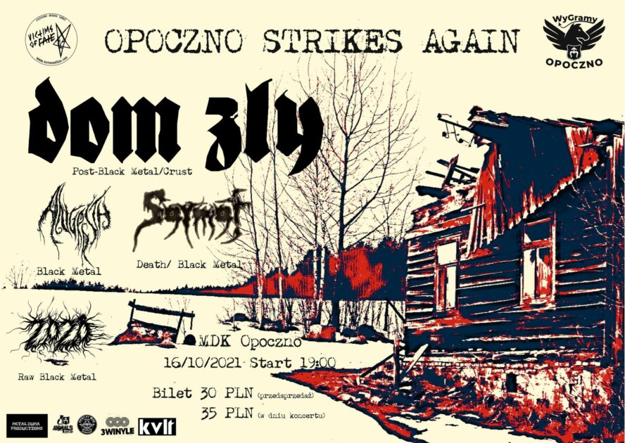 dom zły opoczno 2021 plakat koncert