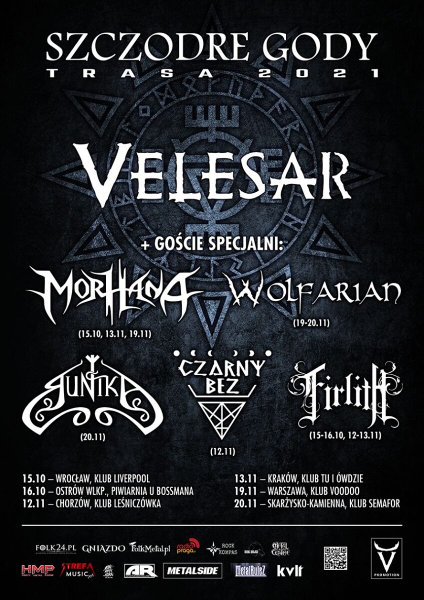 velesar trasa jesień 2021 tour poster plakat