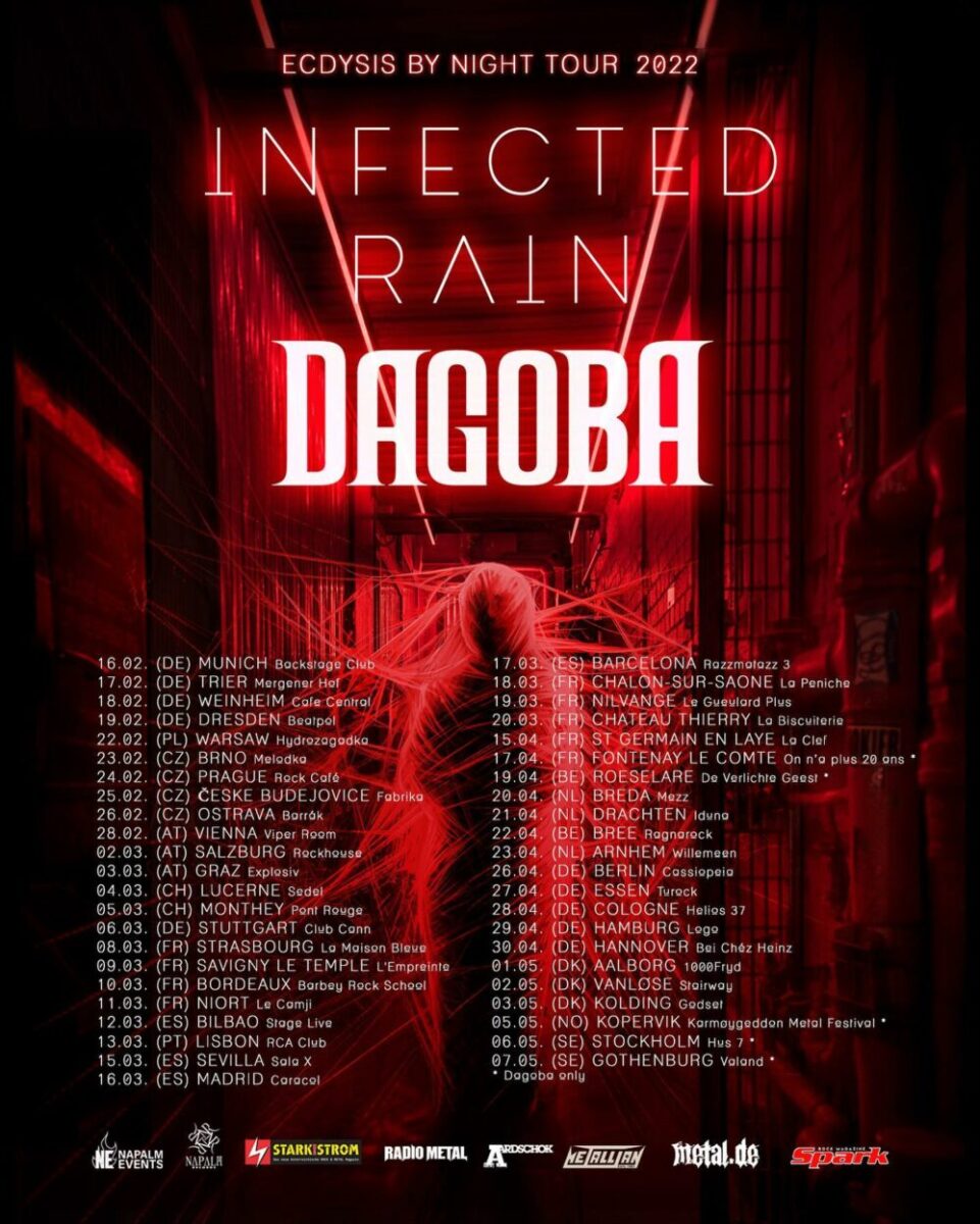 dagoba infected rain eu tour 2022