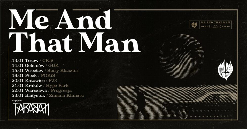 me and that man polska 2022 trasa koncertowa plakat