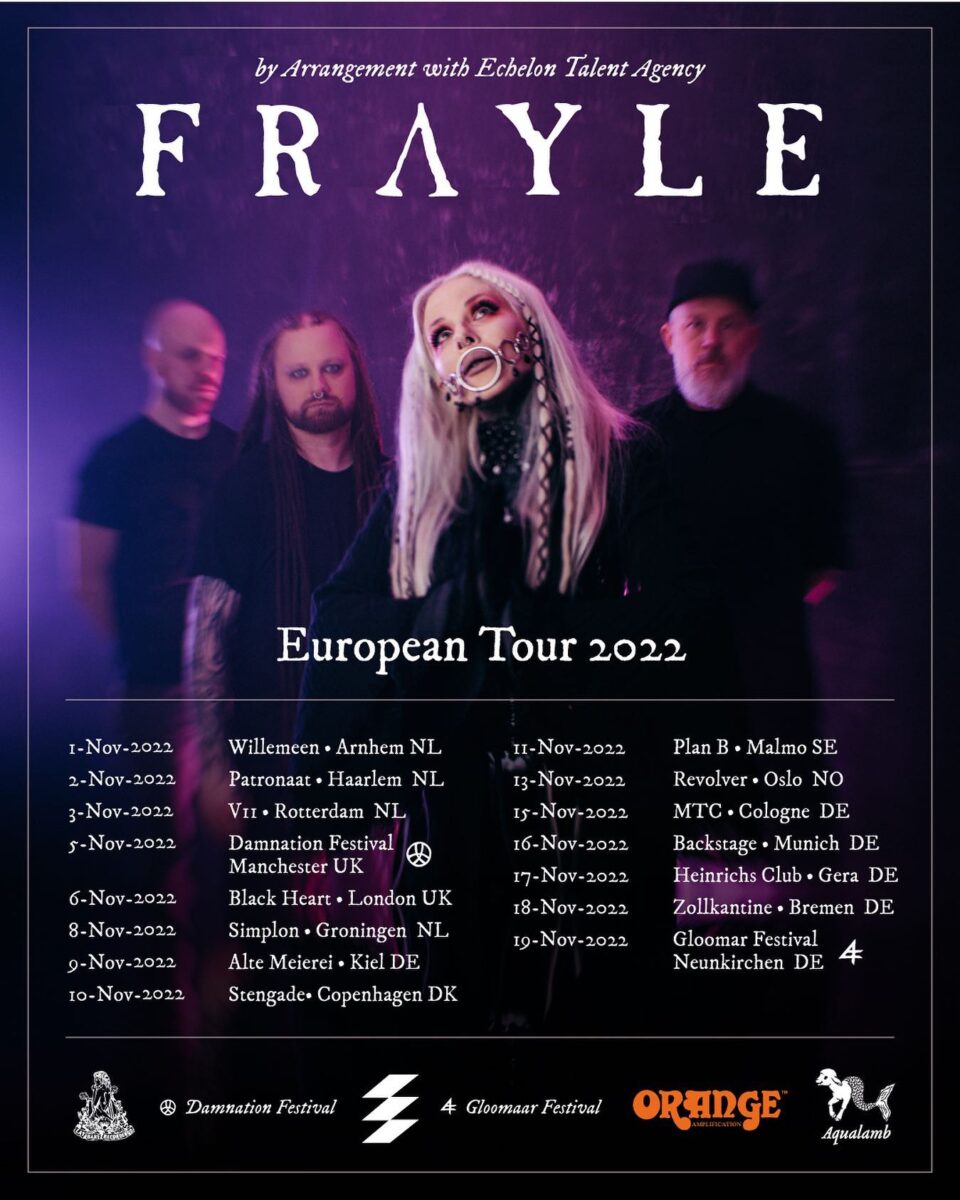 frayle doom metal european tour 2022 poster plakat