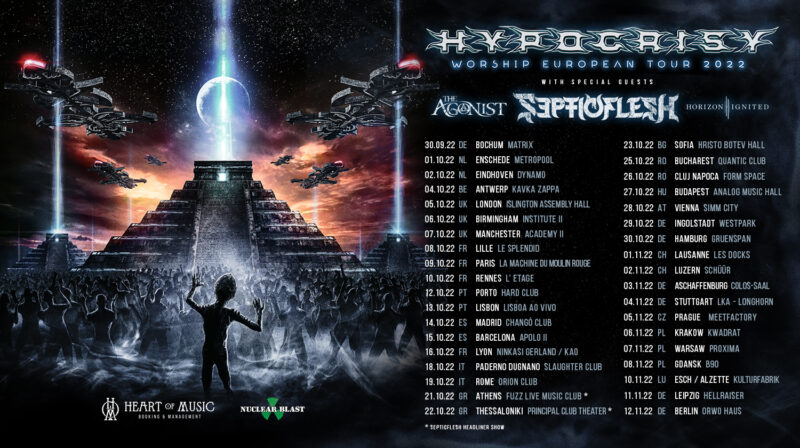 hypocrisy 2022 european tour