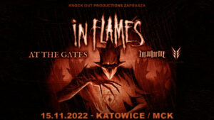 IN FLAMES / AT THE GATES koncert Katowice 2022 poster plakat