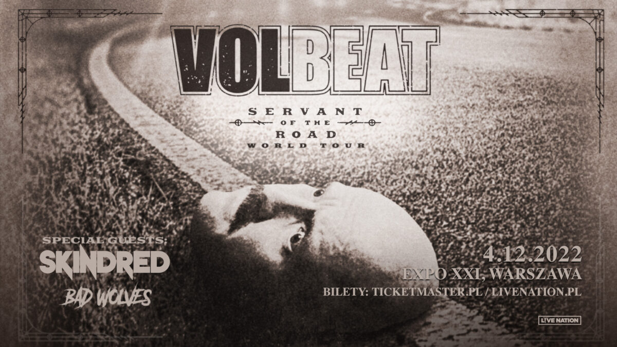 Volbeat koncert warszawa polska poland 2022 plakat poster