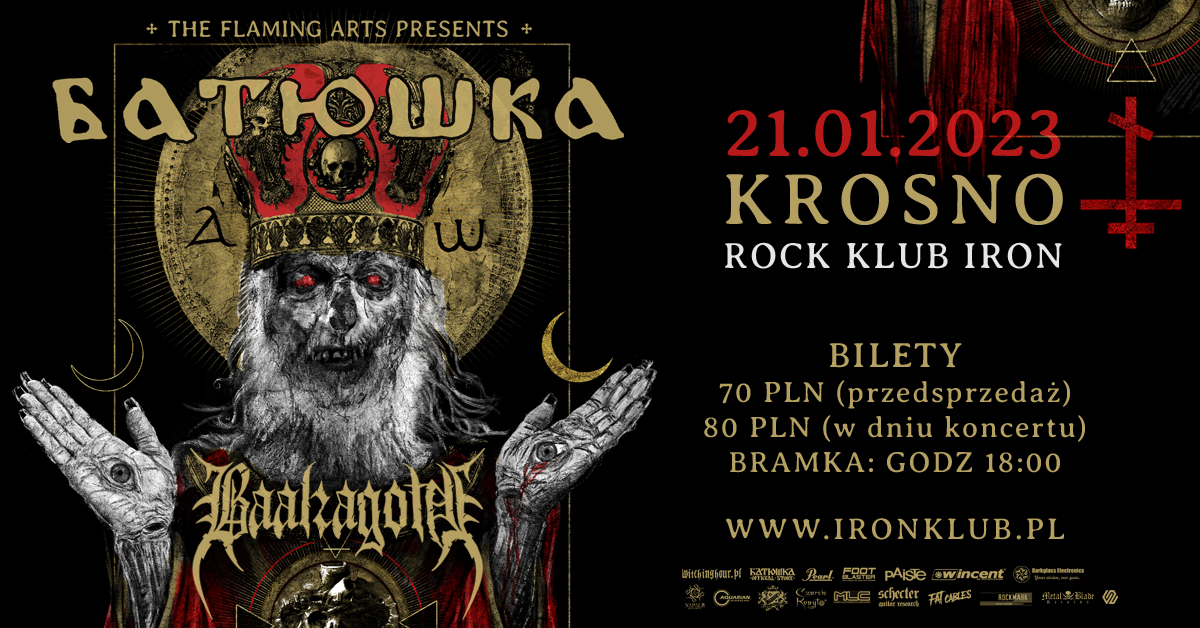 batushka baalzagoth krosno 2023 koncert plakat poster