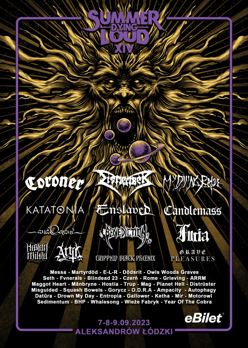 summer dying loud 2023 plakat poster