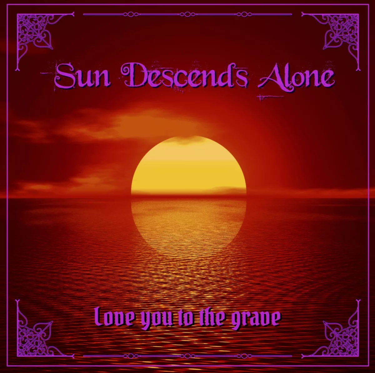 Sun Descends Alone single track cover artwork