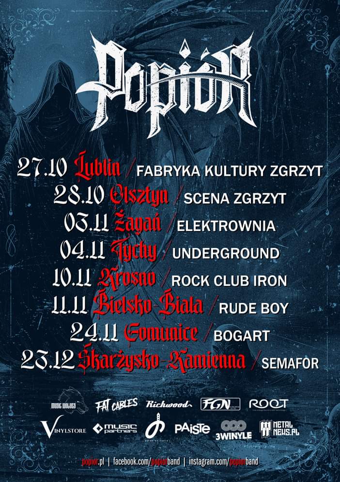 popiór trasa koncertowa 2023 plakat
