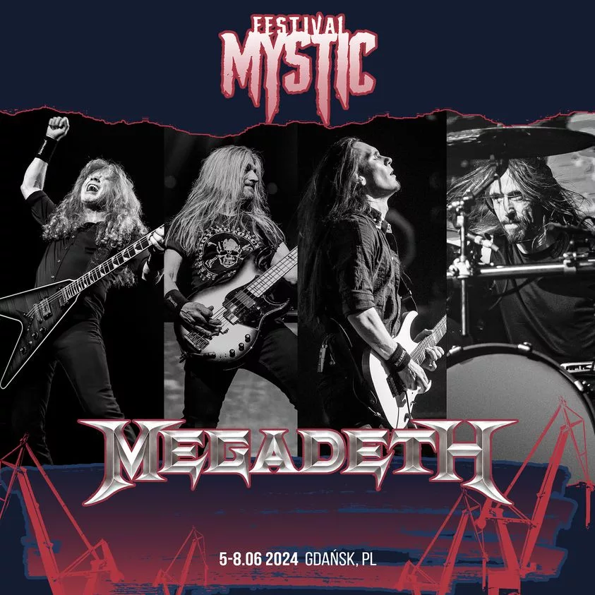 megadeth mystic festival 2024 plakat poster
