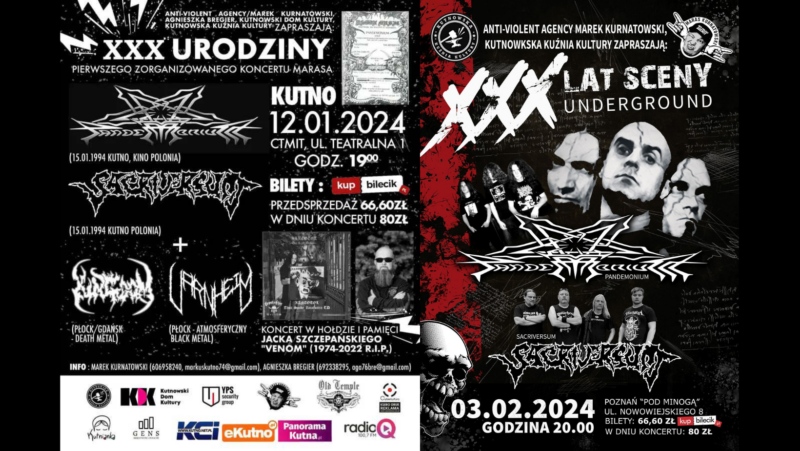 Pandemonium koncerty sacriversum kvlt p