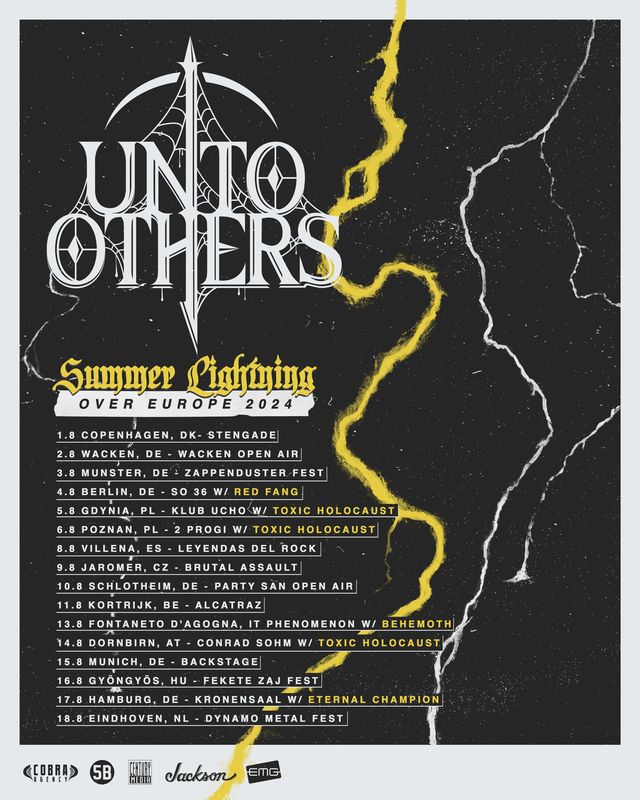 UNTO OTHERS european tour 2024 poster plakat