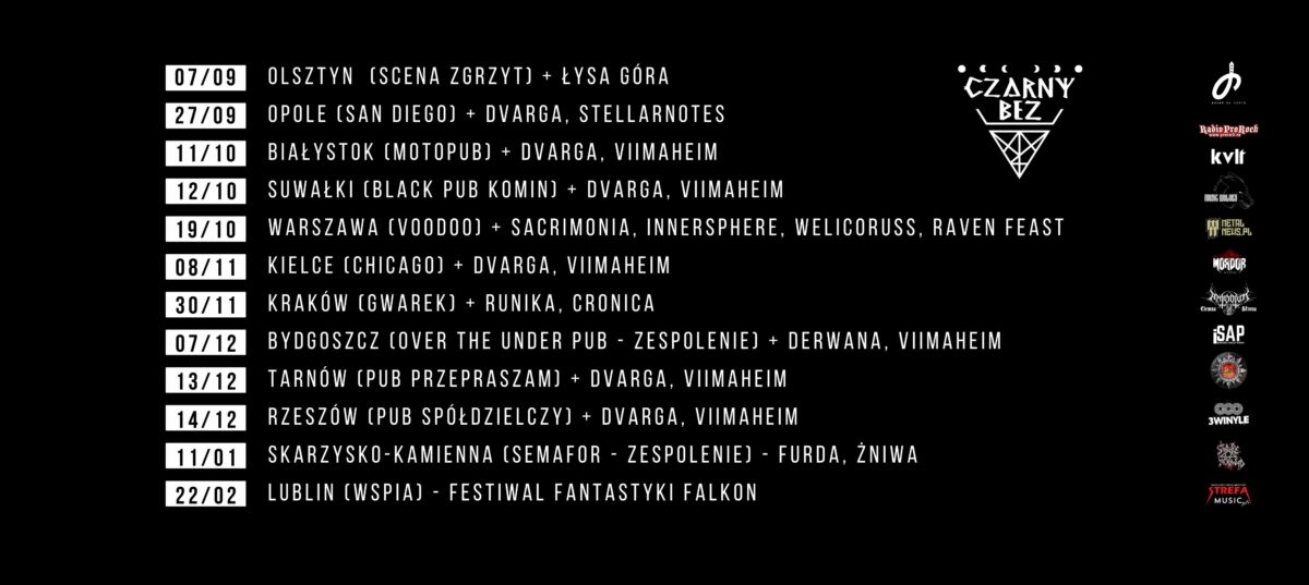 czarny bez trasa 2024