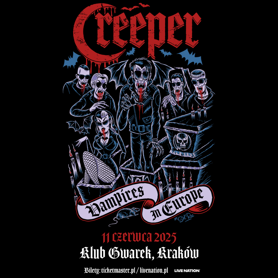 creeper koncert kraków plakat poster