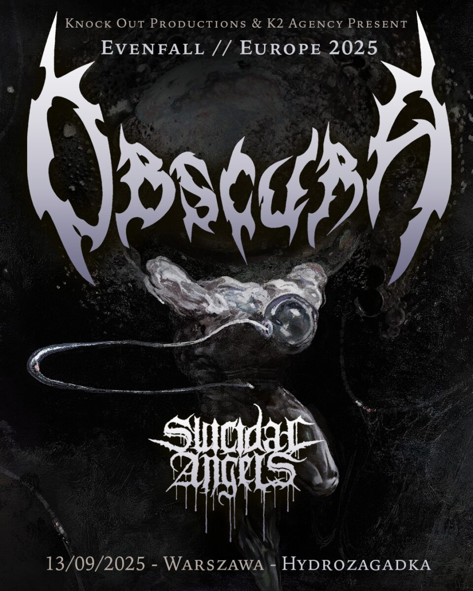 Obscura SUICIDAL ANGELS koncert polska 2025 plakat poster