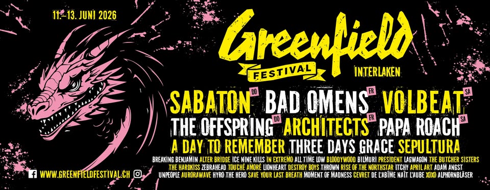 Greenfield Festival 2026 plakat poster