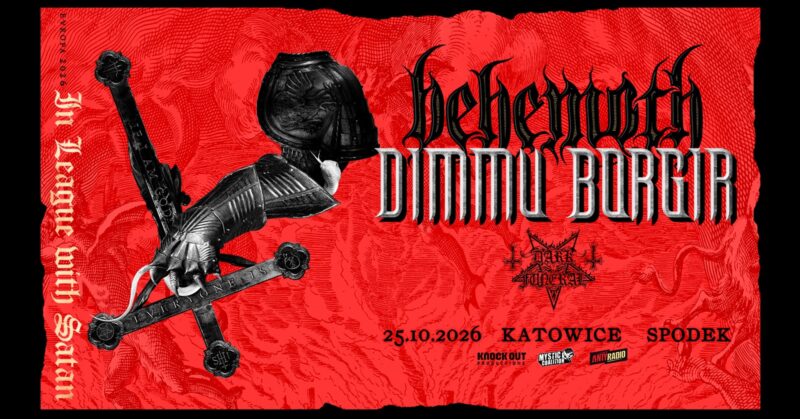 BEHEMOTH DIMMU BORGIR DARK FUNERAL KATOWICE SPODEK POLSKA 2026 KONCERT PLAKAT POSTER