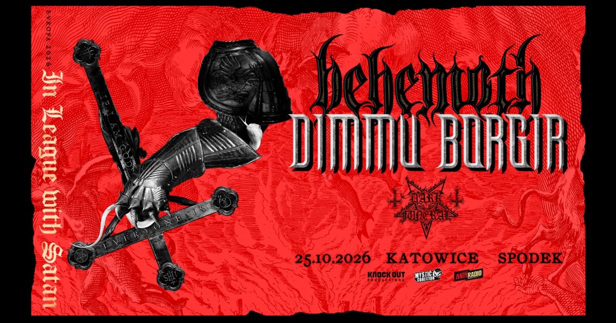 BEHEMOTH DIMMU BORGIR DARK FUNERAL KATOWICE SPODEK POLSKA 2026 KONCERT PLAKAT POSTER