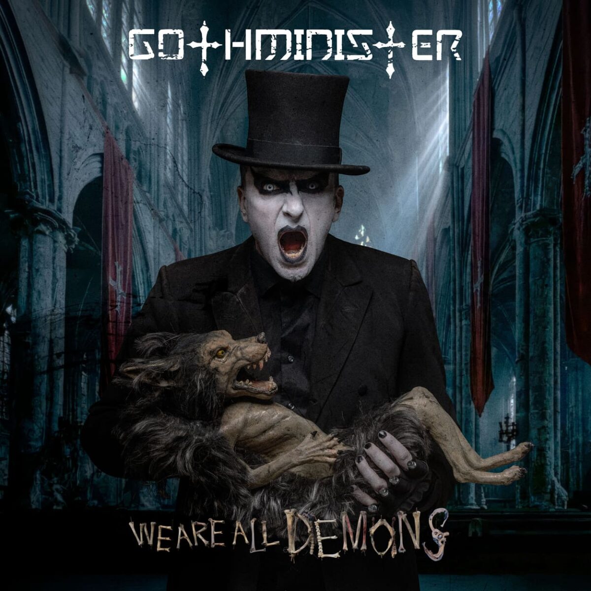 GOTHMINISTER WE ARE ALL DEMONS 2026 album cover artwork(1)
