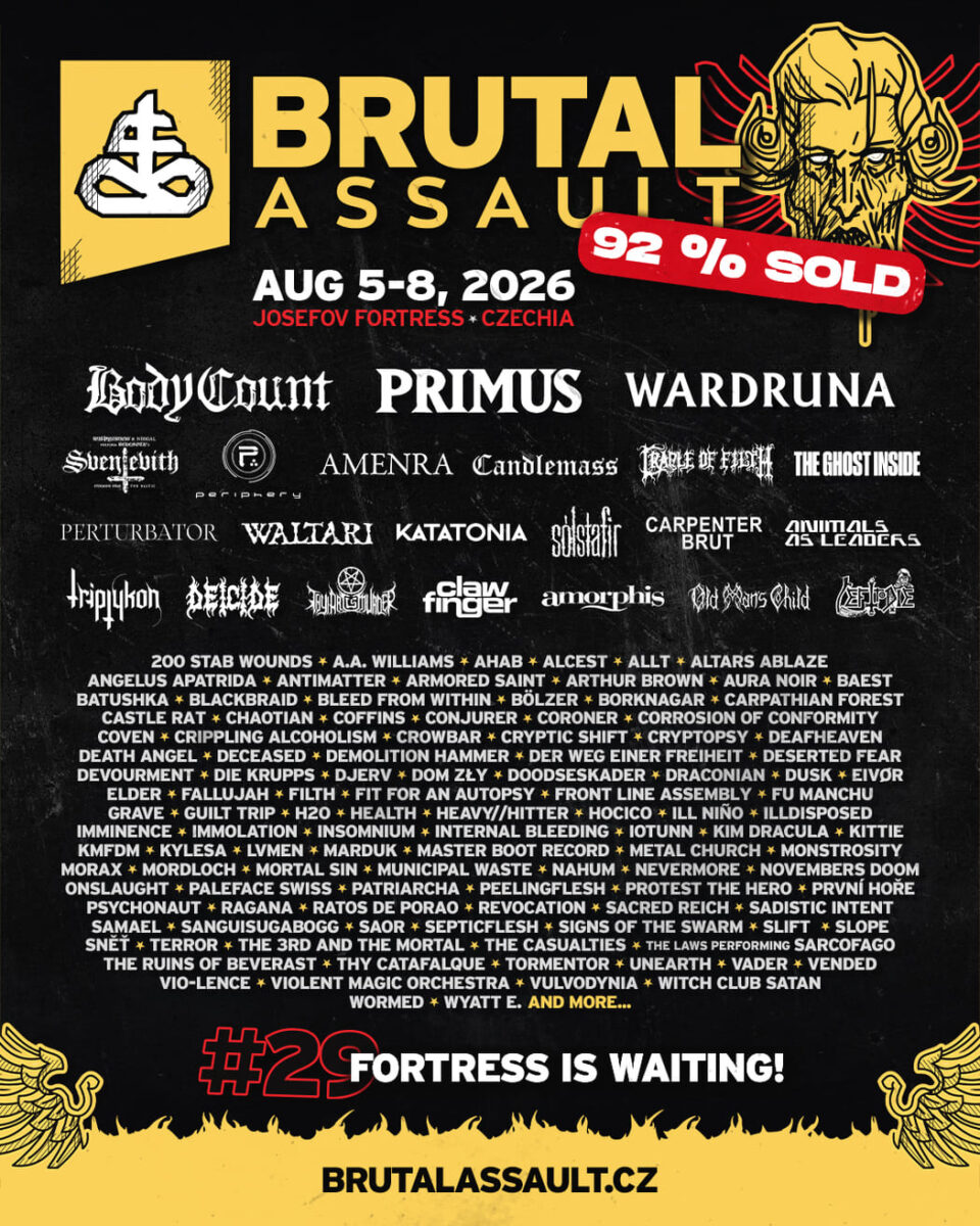 brutal assault 2026 june 1 2026 poster plakat
