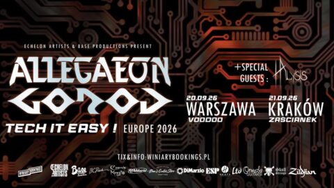 ALLEGAEON & GOROD koncerty polska 2026 plakat poster prostokąt