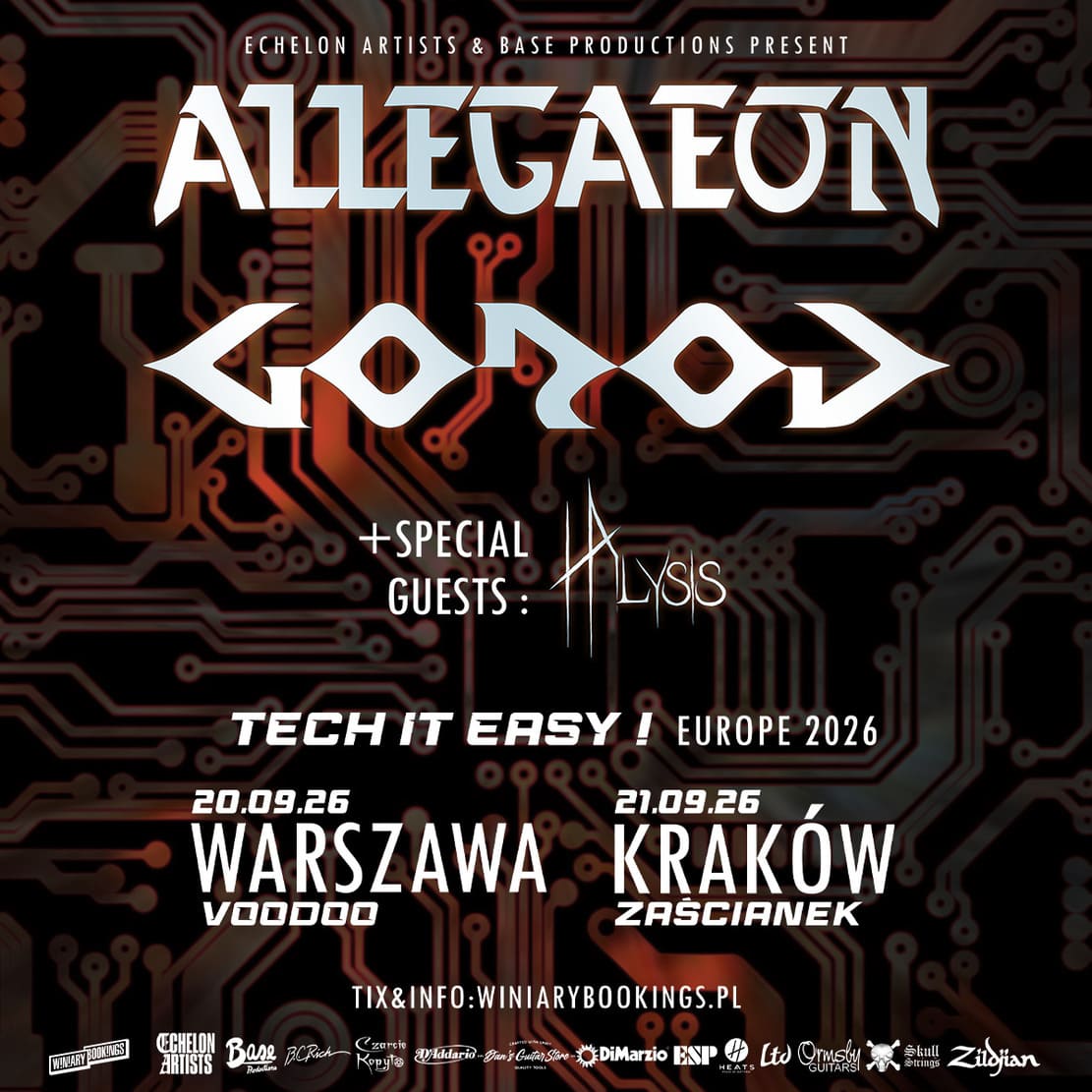 ALLEGAEON & GOROD koncerty polska plakat poster 2026