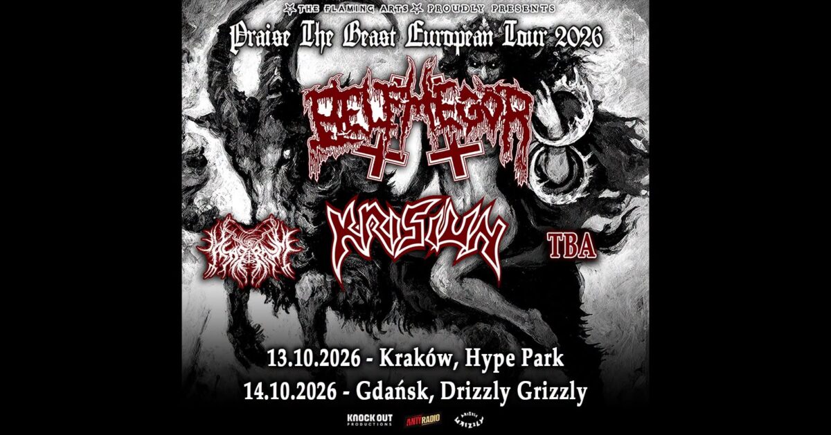 BELPHEGOR KRISIUN KRAKÓW WARSZAWA 2026 PLAKAT POSTER