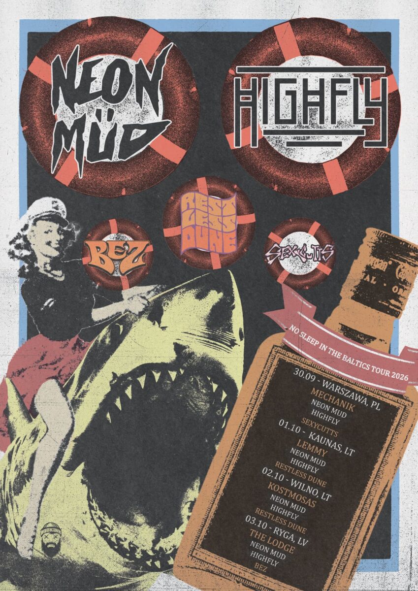 NO SLEEP IN THE BALTICS TOUR 2026 plakat poster