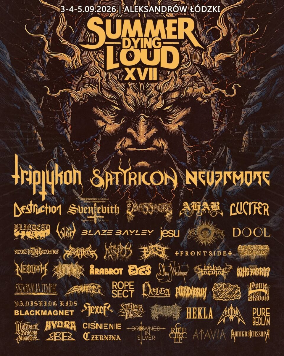 SUMMER DYING LOUD 2026 SDL PLAKAT POSTER ALEKSANDRÓW ŁÓDZKI POLSKA POLAND