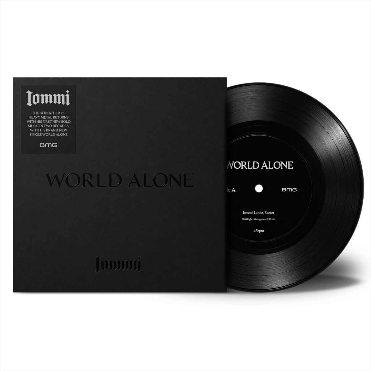 TONY IOMMI World Alone winyl vinyl limited 7