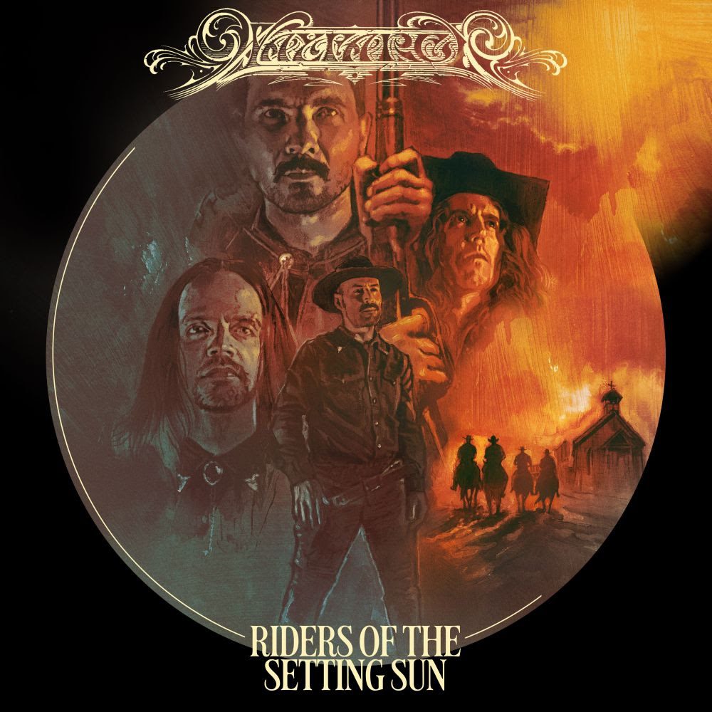 WAYFARER Riders of the Setting Sun 2026 album cover artwork