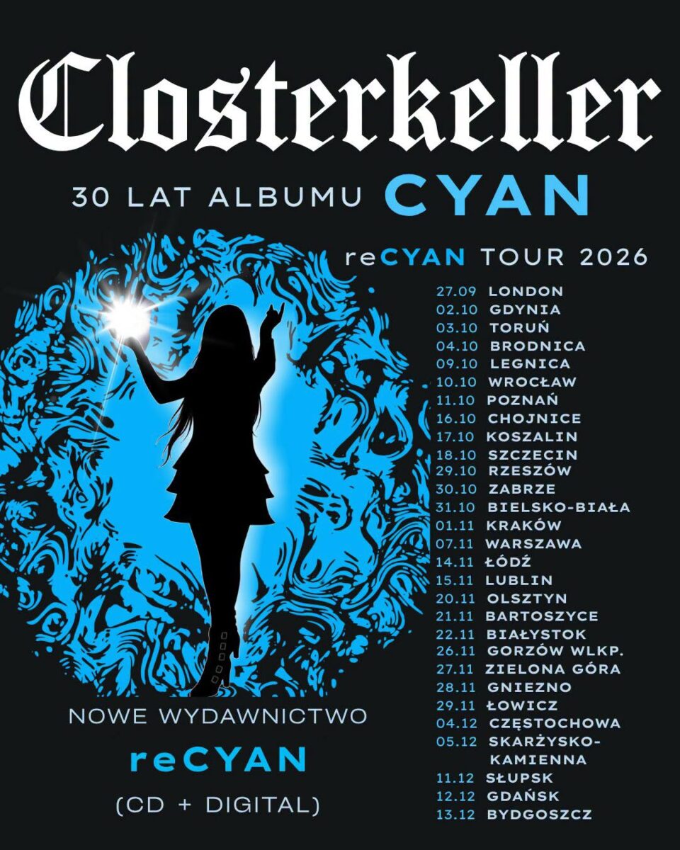 closterkeller recyan trasa tour plakat poster 2026