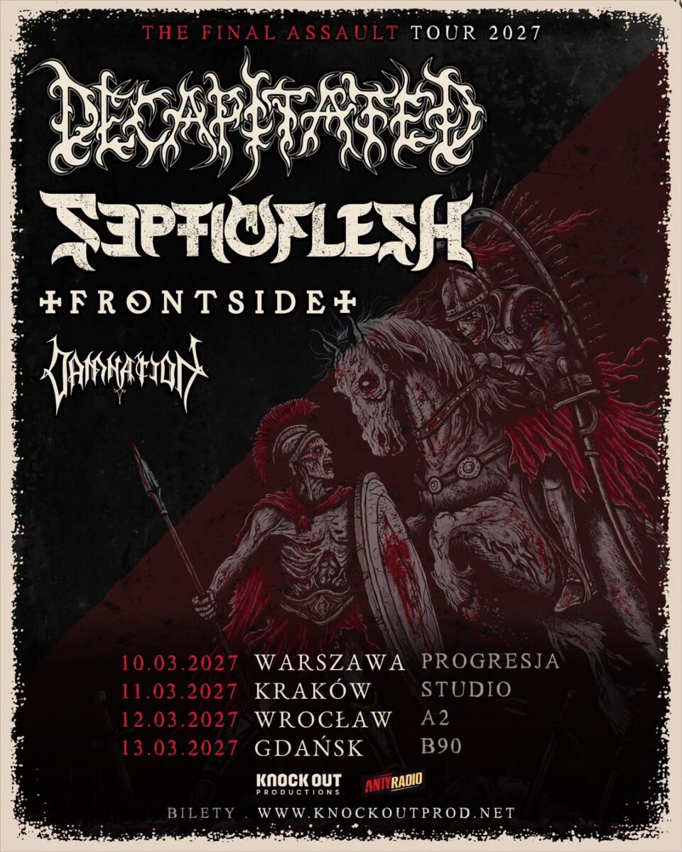 Decapitated Septicflesh Frontside Damnation polish tour 2027 trasa plakat poster