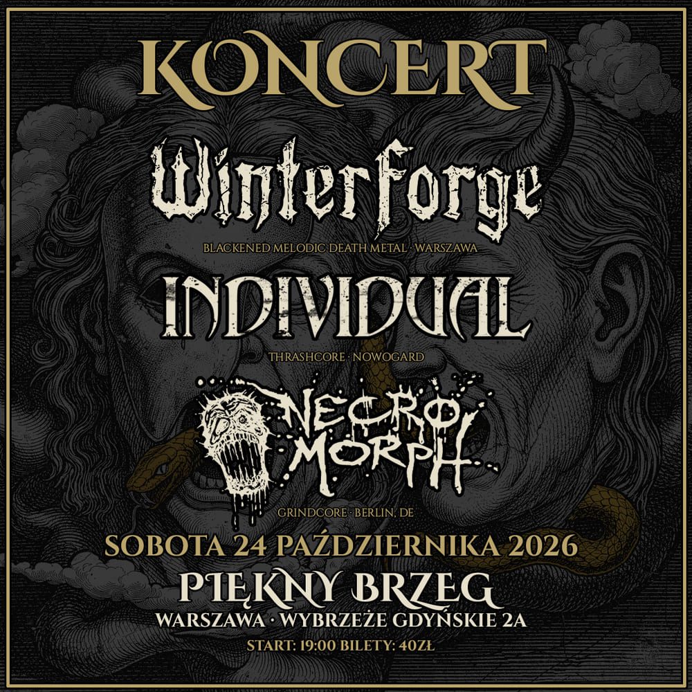 winterforge individual NECROMORPH koncert warszawa 2026 plakat poster